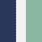Midnight Blue & Seafoam Midnight Blue & Seafoam Classic Cabana Beach Towel | Swatch Image